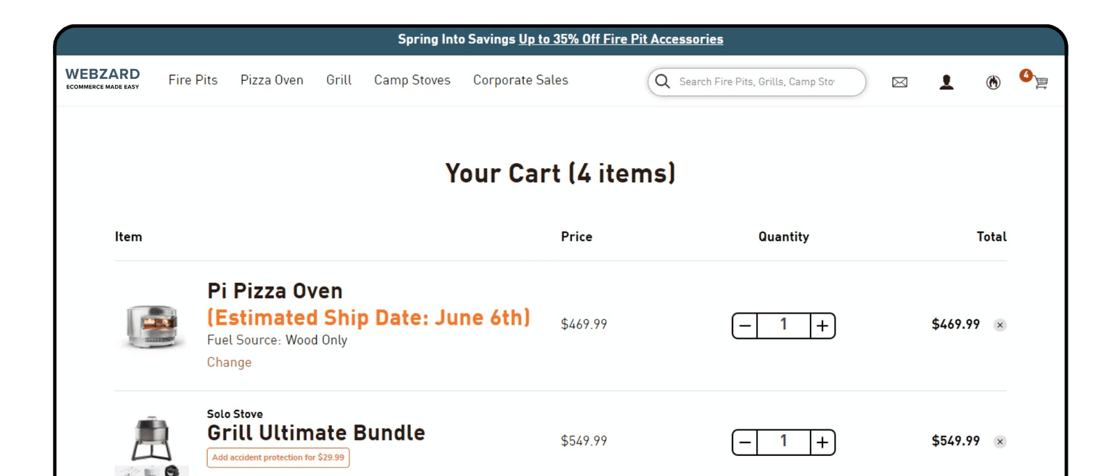 eCommerce Homepage